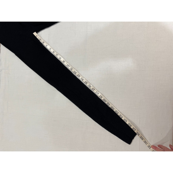 NORDSTROM SIGNATURE Cashmere Blend Leggings Black XXS Super Soft Cozy - Picture 5 of 8